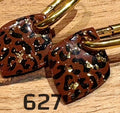 Anhänger Herz Leopard Schokolade Goldblätter 2,5 cm