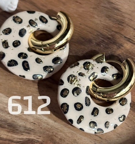 Leopardquaste mit Goldeinlage