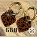 Leopard-Rauten-Anhänger 2,5 cm