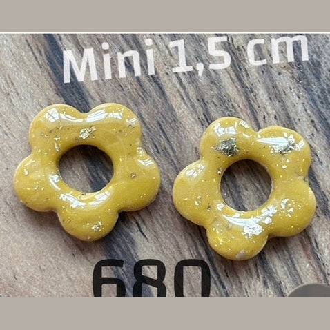 Mini Pampille, Ocker und Gold