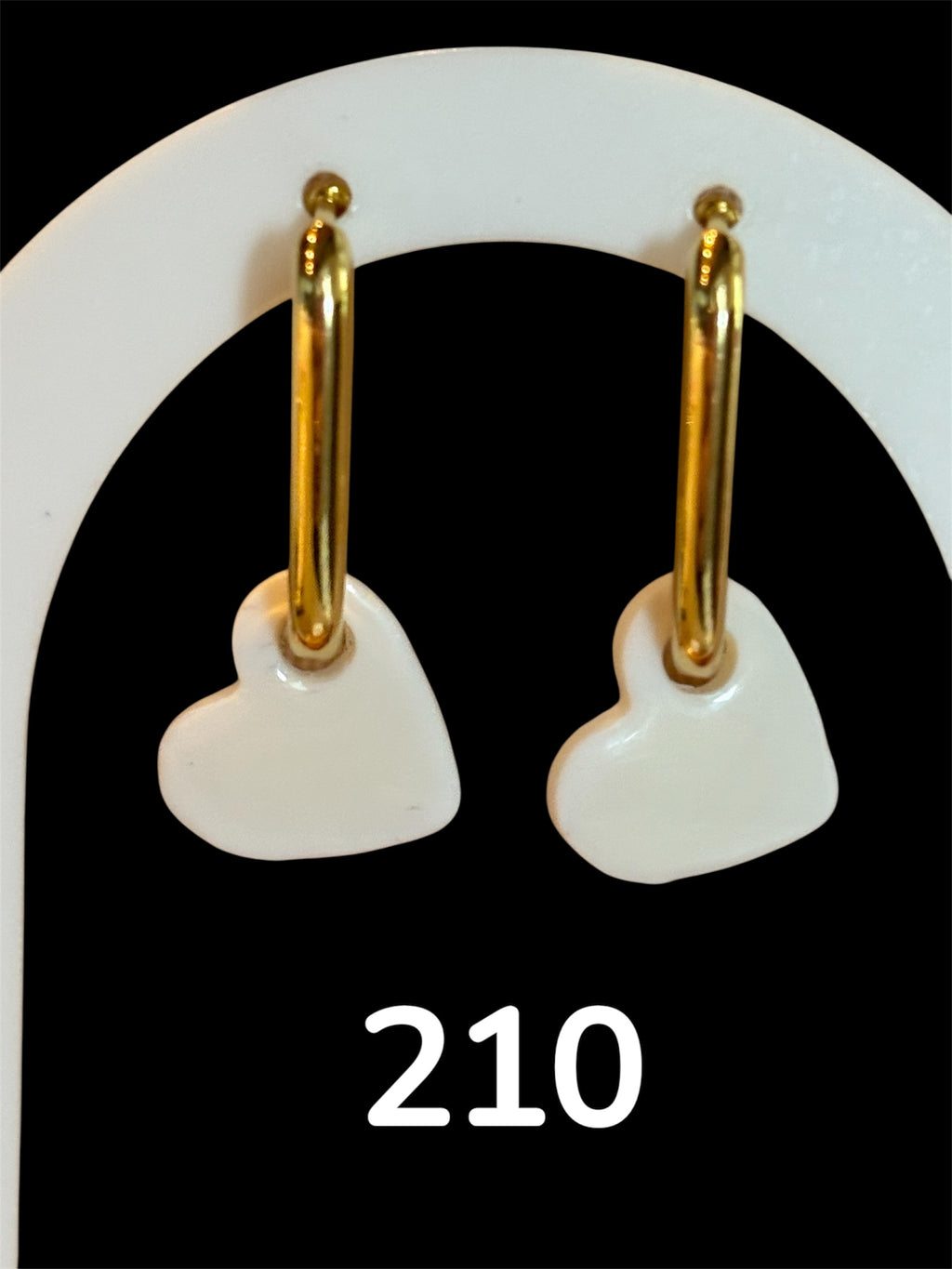 Mini Pampilles Cœur Blanc – Pâte Polymère & Résine | 1,5 cm