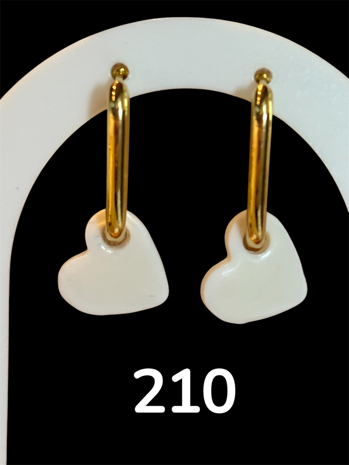 Mini Pampilles Cœur Blanc – Pâte Polymère & Résine | 1,5 cm