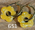 Quasten Blume Ocker – Goldblätter – Nr. 651