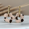 Quaste Blume Beige - Leopardenmuster