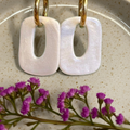 Pampilles Blanc Nacré – Pâte Polymère & Résine | 3 cm